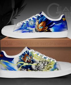 Vegeta Blue Skate Shoes Dragon Ball Anime Custom Shoes PN09 - 1 - GearAnime