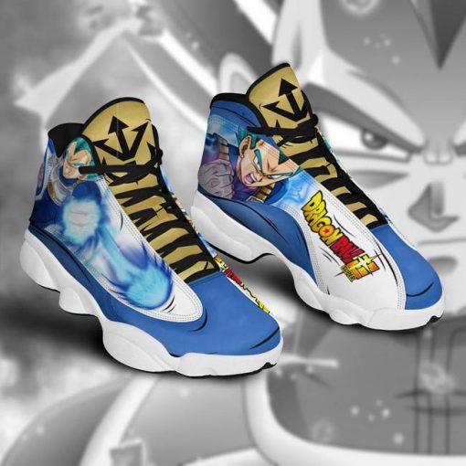 Vegeta Saiyan Blue Jordan 13 Sneakers Dragon Ball Super Anime Shoes - 2 - GearAnime