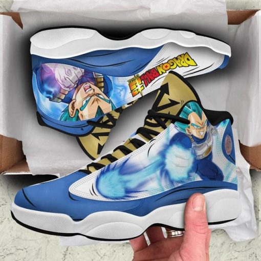 Vegeta Saiyan Blue Jordan 13 Sneakers Dragon Ball Super Anime Shoes - 3 - GearAnime
