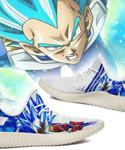 Vegeta Saiyan Blue Yzy Shoes Dragon Ball Perfect Gift For DBZ Fan - 3 - GearAnime