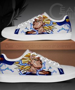 Vegeta Super Saiyan Skate Shoes Dragon Ball Anime Custom Shoes PN09 - 1 - GearAnime