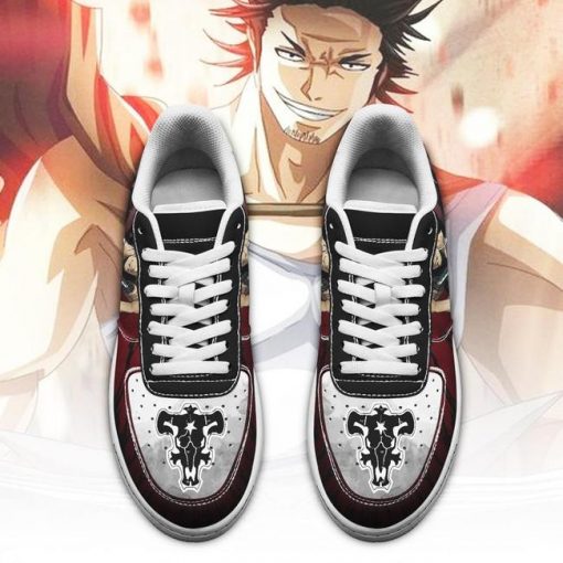 Yami Sukehiro Air Force Sneakers Black Bull Knight Black Clover Anime Shoes - 2 - GearAnime