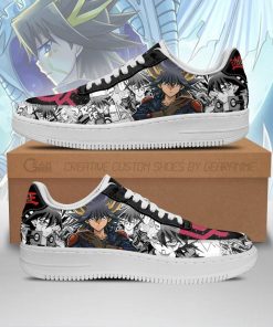 Yugioh Shoes Yusei Fudo Air Force Sneakers Yu Gi Oh Anime Shoes - 1 - GearAnime
