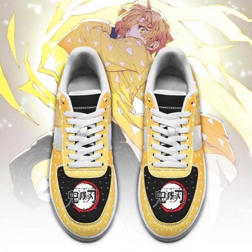 Zenitsu Air Force Sneakers Demon Slayer Anime Shoes Fan Gift Idea PT06 - 2 - GearAnime