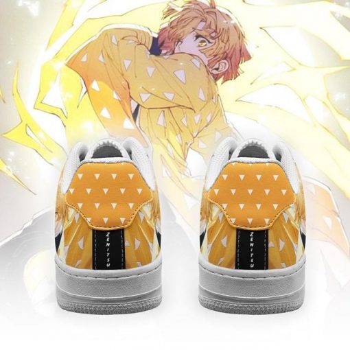 Zenitsu Air Force Sneakers Demon Slayer Anime Shoes Fan Gift Idea PT06 - 3 - GearAnime