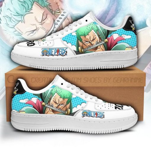 Zoro One Piece Sneakers Custom Anime Air Force Shoes PT04 - 1 - GearAnime