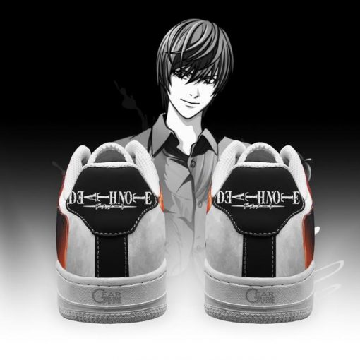Death Note Light Yagami Air Force Shoes Custom Anime PT11 - 3 - GearAnime