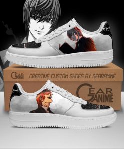 Death Note Light Yagami Air Force Shoes Custom Anime PT11 - 1 - GearAnime