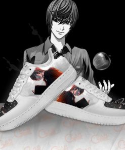 Death Note Light Yagami Air Force Shoes Custom Anime PT11 - 4 - GearAnime
