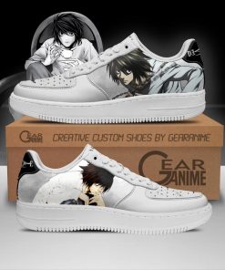 Death Note L Lawliet Air Force Shoes Custom Anime PT11 - 1 - GearAnime