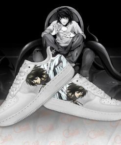 Death Note L Lawliet Air Force Shoes Custom Anime PT11 - 4 - GearAnime