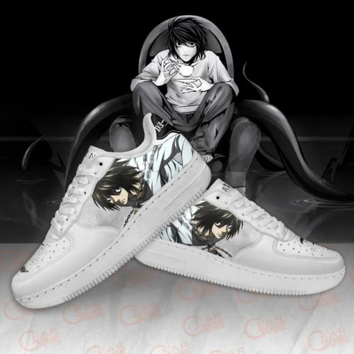 Death Note L Lawliet Air Force Shoes Custom Anime PT11 - 4 - GearAnime