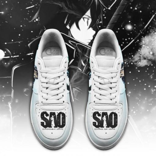 SAO Kirito Air Force Shoes Sword Art Online Anime Sneakers PT11 - 2 - GearAnime