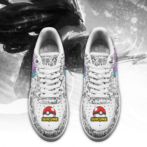 Suicune Air Force Shoes Pokemon Custom Anime Sneakers PT11 - 2 - GearAnime