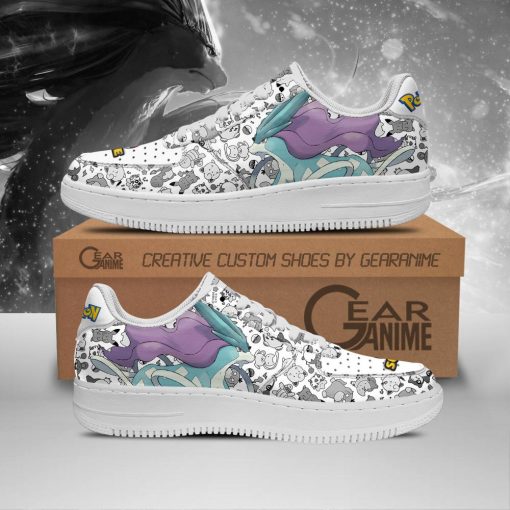 Suicune Air Force Shoes Pokemon Custom Anime Sneakers PT11 - 1 - GearAnime