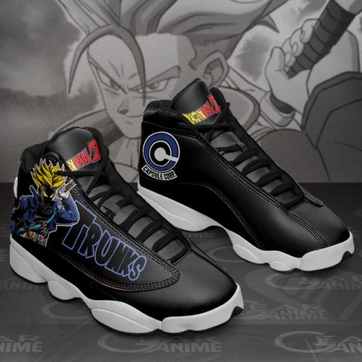 Future Trunks Jordan 13 Sneakers Dragon Ball Z Custom Anime Shoes MN11 - 4 - GearAnime