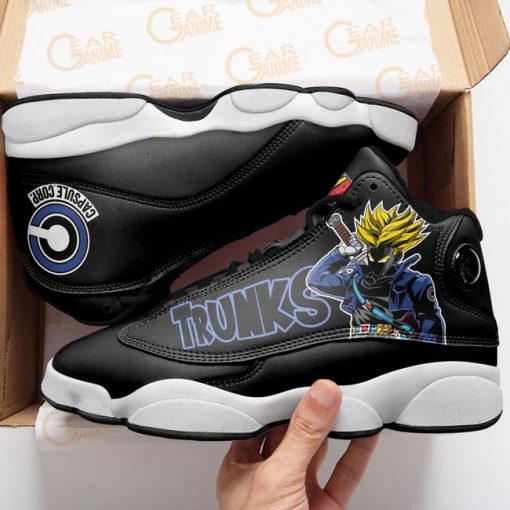 Future Trunks Jordan 13 Sneakers Dragon Ball Z Custom Anime Shoes MN11 - 2 - GearAnime