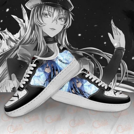 Akame Ga Kill Esdeath Air Force Shoes Custom Anime Sneakers PT11 - 4 - GearAnime
