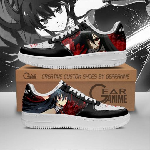 Akame Air Force Shoes Akame Ga Kill Custom Anime Sneakers PT11 - 1 - GearAnime