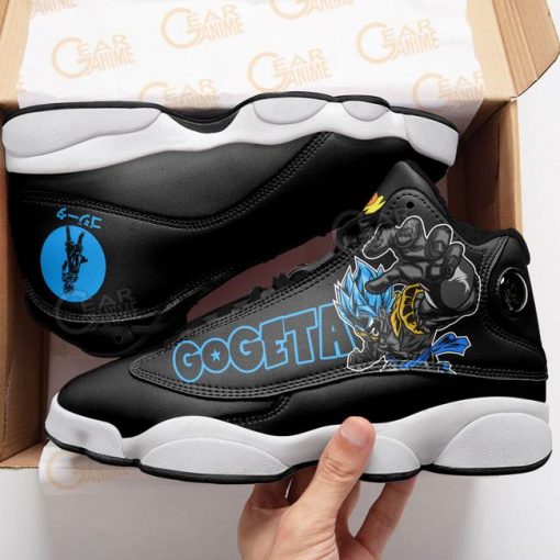 Gogeta Jordan 13 Sneakers Dragon Ball Super Anime Shoes MN11 - 4 - GearAnime