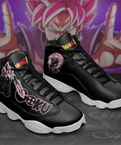 Goku Black Rose Jordan 13 Sneakers Dragon Ball Super Anime Shoes MN11 - 2 - GearAnime