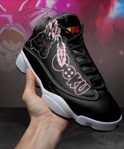 Goku Black Rose Jordan 13 Sneakers Dragon Ball Super Anime Shoes MN11 - 3 - GearAnime