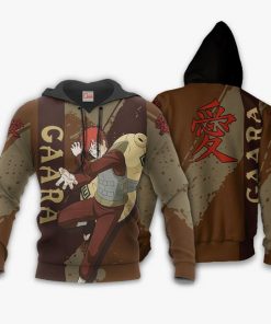 Gaara Hoodie Shirt Naruto Anime Jacket VA12 - 3 - GearAnime