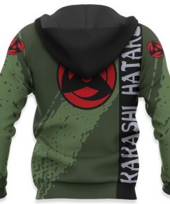 Hateke Kakashi Hoodie Shirt Naruto Anime Jacket VA12 - 5 - GearAnime
