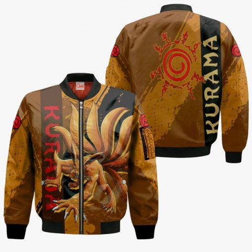 Kurama Hoodie Naruto Shirt Custom Anime Zip Jacket - 4 - GearAnime