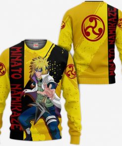 Namikaze Minato Hoodie Shirt Naruto Anime Jacket VA12 - 2 - GearAnime