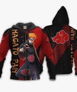 Nagato Pain Hoodie Akatsuki Naruto Shirt Custom Anime Zip Jacket - 1 - GearAnime