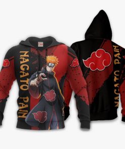 Nagato Pain Hoodie Akatsuki Naruto Shirt Custom Anime Zip Jacket - 3 - GearAnime