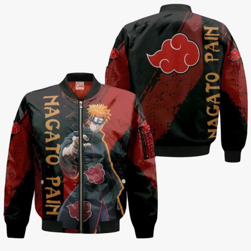 Nagato Pain Hoodie Akatsuki Naruto Shirt Custom Anime Zip Jacket - 4 - GearAnime