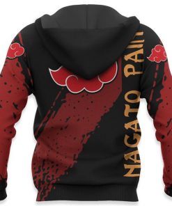 Nagato Pain Hoodie Akatsuki Naruto Shirt Custom Anime Zip Jacket - 5 - GearAnime