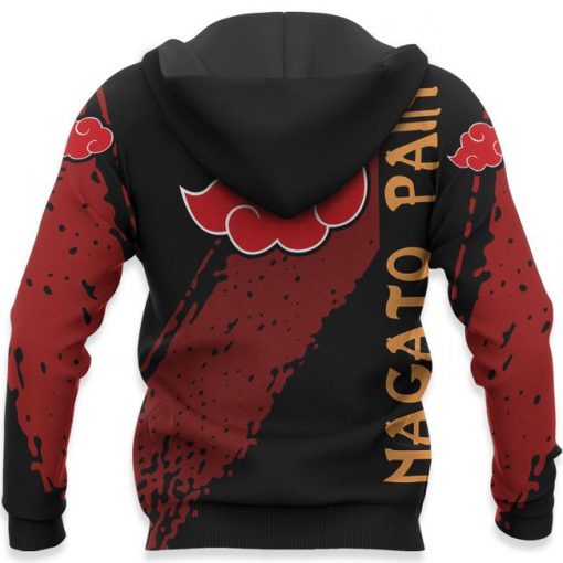 Nagato Pain Hoodie Akatsuki Naruto Shirt Custom Anime Zip Jacket - 5 - GearAnime