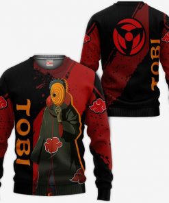 Tobi Hoodie Akatsuki Naruto Shirt Custom Anime Zip Jacket - 2 - GearAnime