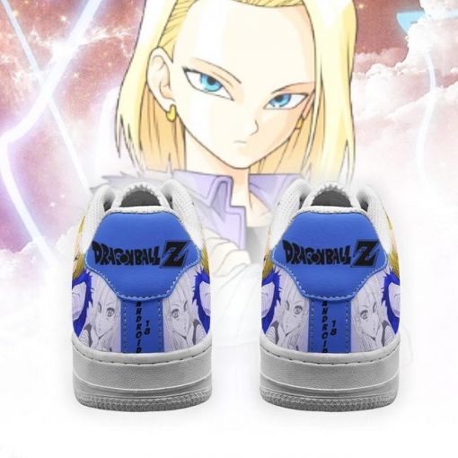 Android 18 Air Force Sneakers Custom Dragon Ball Anime Shoes Fan Gift PT05 - 3 - GearAnime