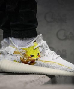 AOT Mashup Pikachu Yzy Shoes Pokemon Anime Sneakers TT11 - 4 - GearAnime