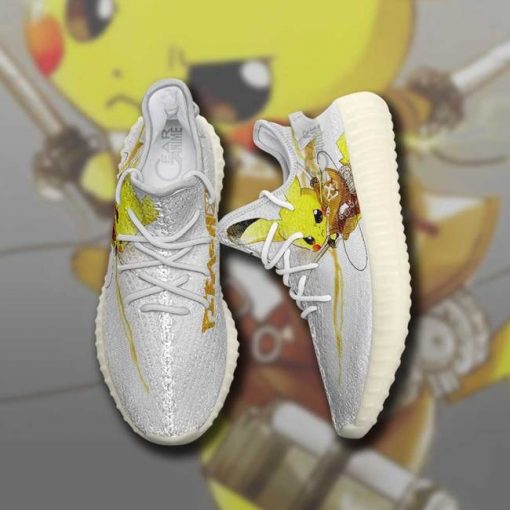 AOT Mashup Pikachu Yzy Shoes Pokemon Anime Sneakers TT11 - 2 - GearAnime