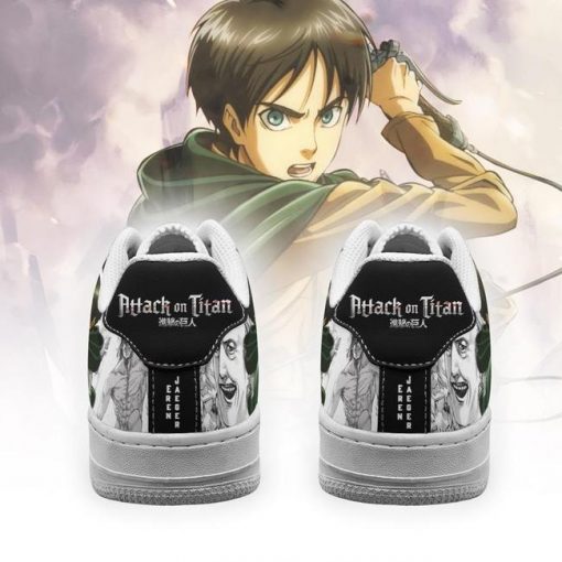 AOT Scout Eren Air Force Sneakers Attack On Titan Anime Shoes Mixed Manga - 3 - GearAnime