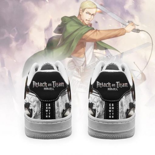 AOT Scout Erwin Air Force Sneakers Attack On Titan Anime Shoes Mixed Manga - 3 - GearAnime