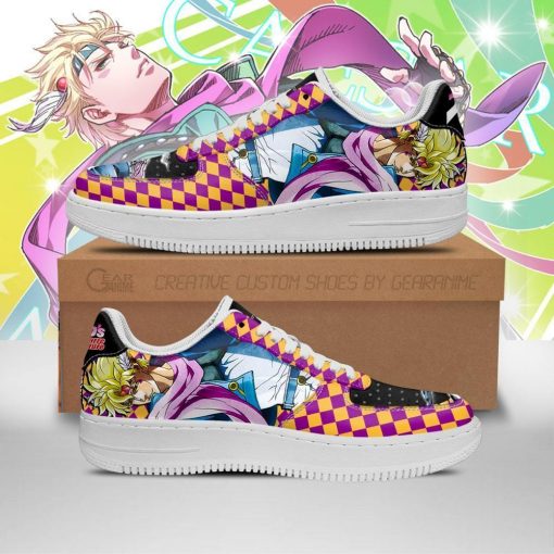 Caesar Anthonio Zeppeli Air Force Sneakers JoJo Anime Shoes Fan Gift Idea PT06 - 1 - GearAnime