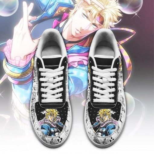 Caesar Zeppeli Air Force Sneakers Manga Style JoJo's Anime Shoes Fan Gift PT06 - 2 - GearAnime