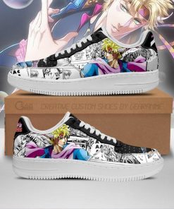 Caesar Zeppeli Air Force Sneakers Manga Style JoJo's Anime Shoes Fan Gift PT06 - 1 - GearAnime