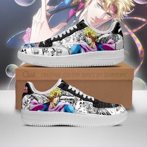 Caesar Zeppeli Air Force Sneakers Manga Style JoJo's Anime Shoes Fan Gift PT06 - 1 - GearAnime