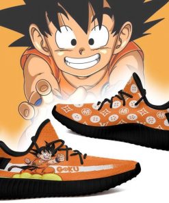 Cute Kid Goku Yzy Shoes Dragon Ball Shoes Fan MN03 - 2 - GearAnime