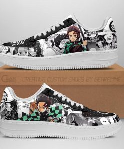 Demon Slayer Air Force Sneakers Manga Anime Shoes Fan Gift Idea TT04 - 1 - GearAnime
