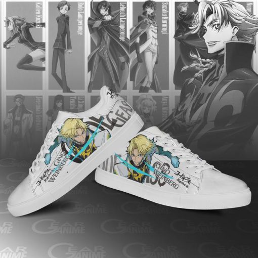 Code Geass Gino Weinberg Skate Shoes Custom Anime ShoesGear Anime