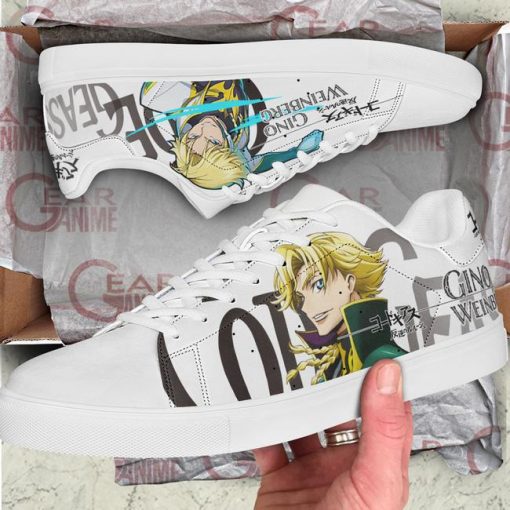Code Geass Gino Weinberg Skate Shoes Custom Anime ShoesGear Anime