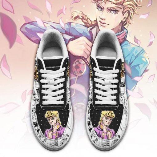 Giorno Giovanna Air Force Sneakers Manga Style JoJo's Anime Shoes Fan Gift PT06 - 2 - GearAnime